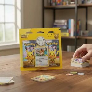 blister duplo com moeda pokémon 30 anos
