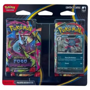 blister quádruplo weavile fogo fantasmagórico