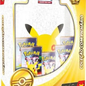 box coleção com fichário pokémon 30 anos