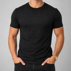 Camiseta Básica Masculina Malha Peruana