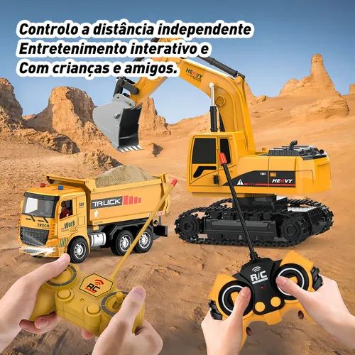 escavadeira de controle remoto