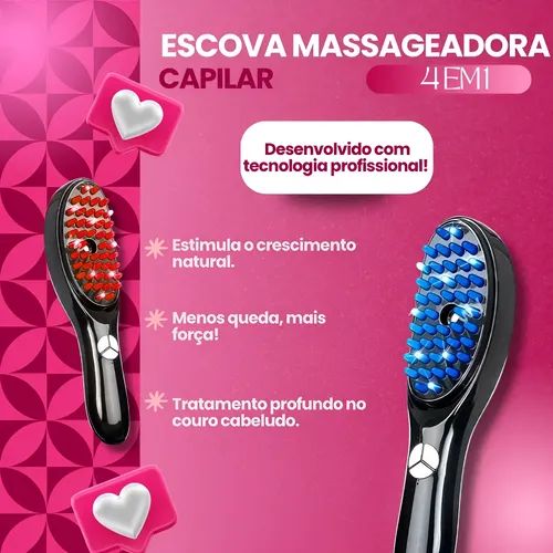 escova massageadora capilar