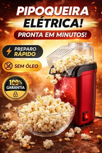 Pipoqueira Elétrica Sem Óleo