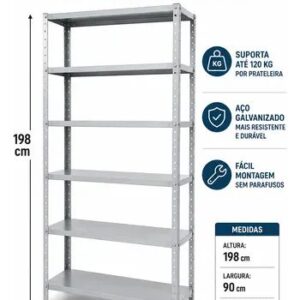 prateleira de aço galvanizado