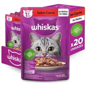 whiskas sachê carne ao molho