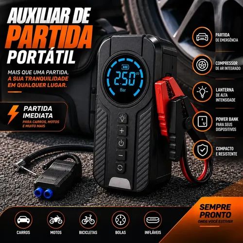auxiliar de partida com compressor de ar