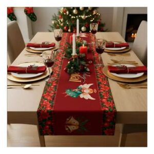 caminho de mesa de natal