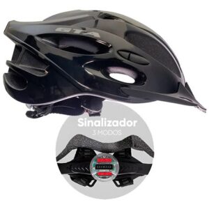 capacete de ciclismo com led