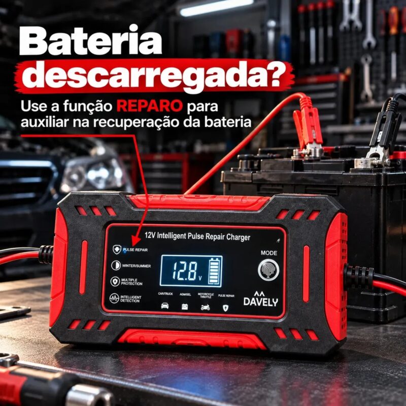 carregador de bateria 12V 6A