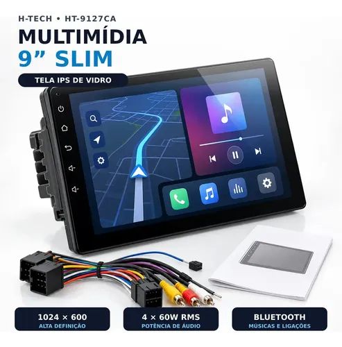 central multimídia 9 polegadas CarPlay