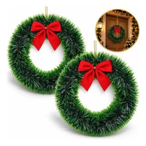 kit 2 guirlandas de natal 30cm