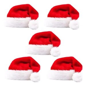 kit 5 gorros de papai noel