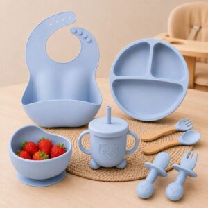 kit introdução alimentar silicone