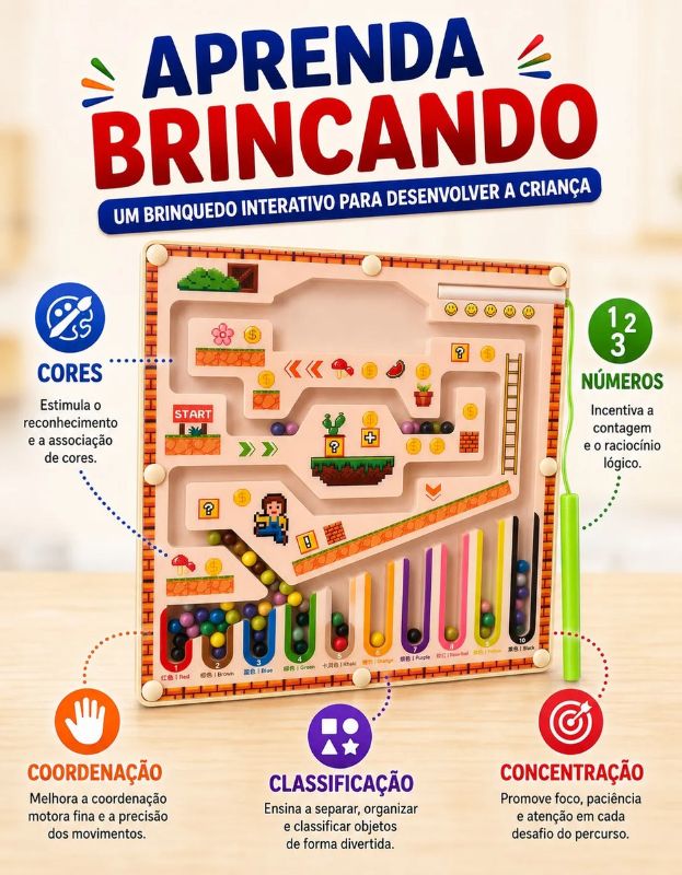 labirinto magnético montessori