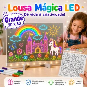 lousa mágica led neon