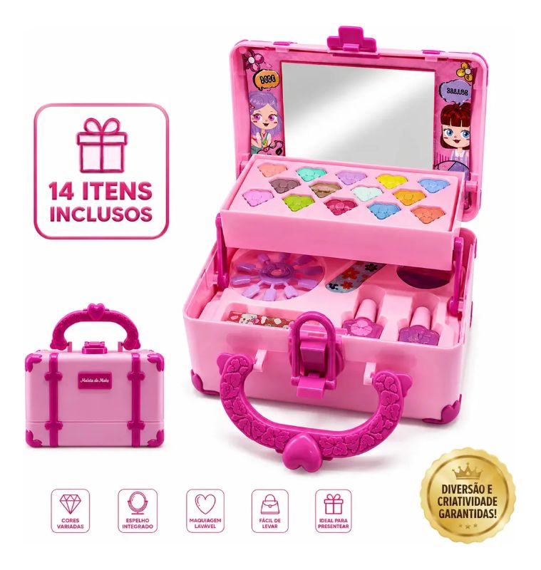 maleta de maquiagem infantil maleta de maquiagem infantil