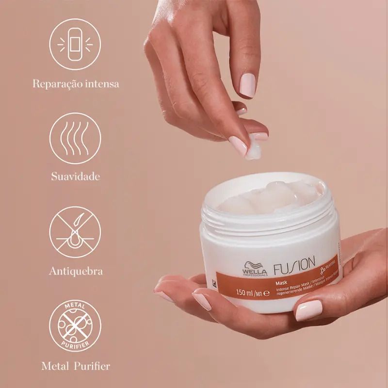máscara wella fusion reconstrutora