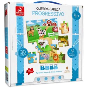 quebra-cabeça infantil de madeira