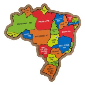 quebra-cabeça mapa do brasil