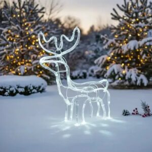 rena decorativa de natal com led