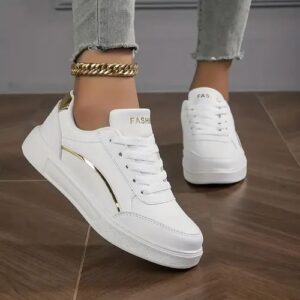 Tênis feminino branco retrô