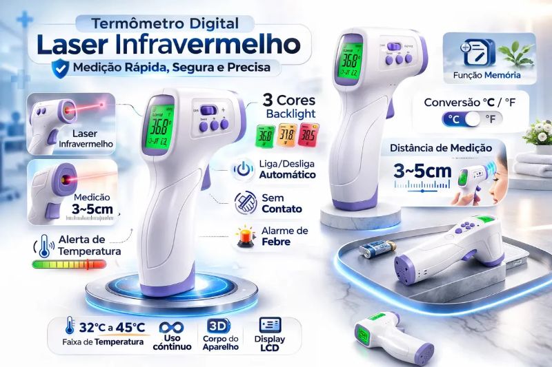 termômetro infravermelho sem contato